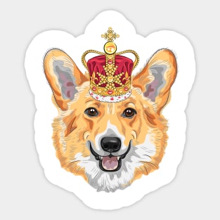 Royal Corgi Sticker